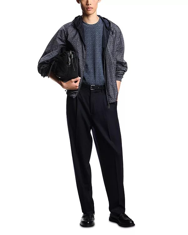 Футболка из хлопкового трикотажа Emporio Armani, синий — фото 2