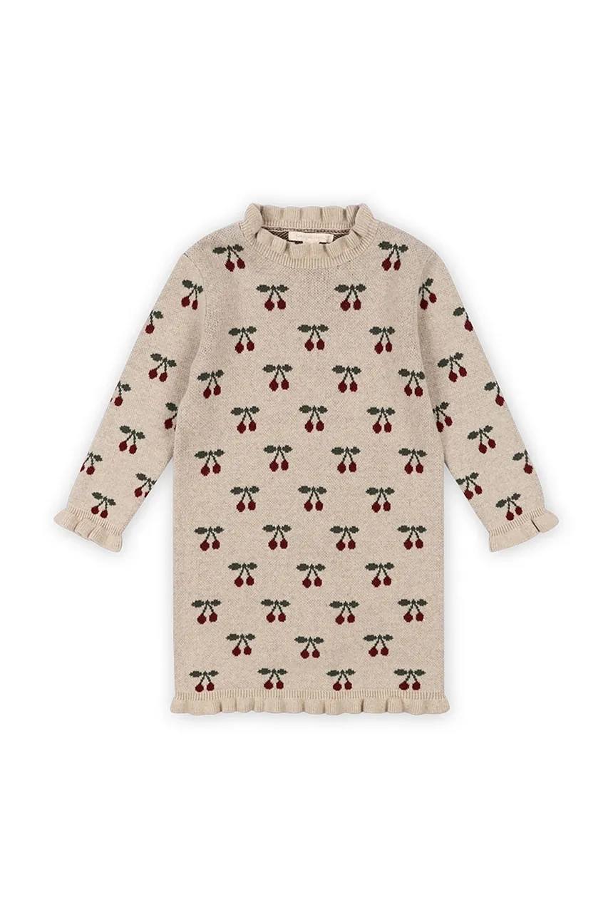 

SIKA KNIT DRESS платье для маленькой девочки Konges Sløjd, бежевый