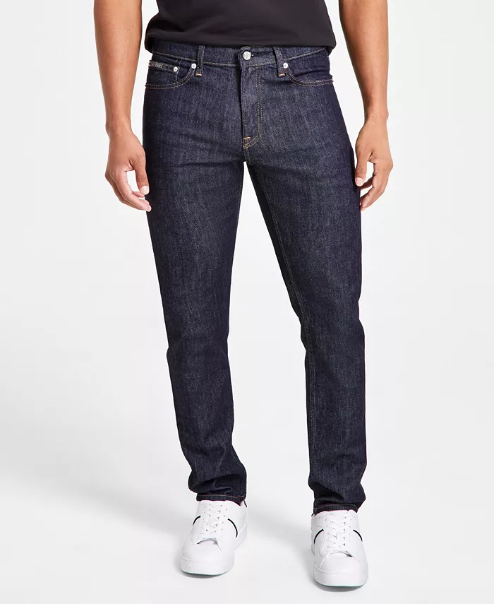 Мужские джинсы Slim Fit Stretch Calvin Klein, синий — фото 2