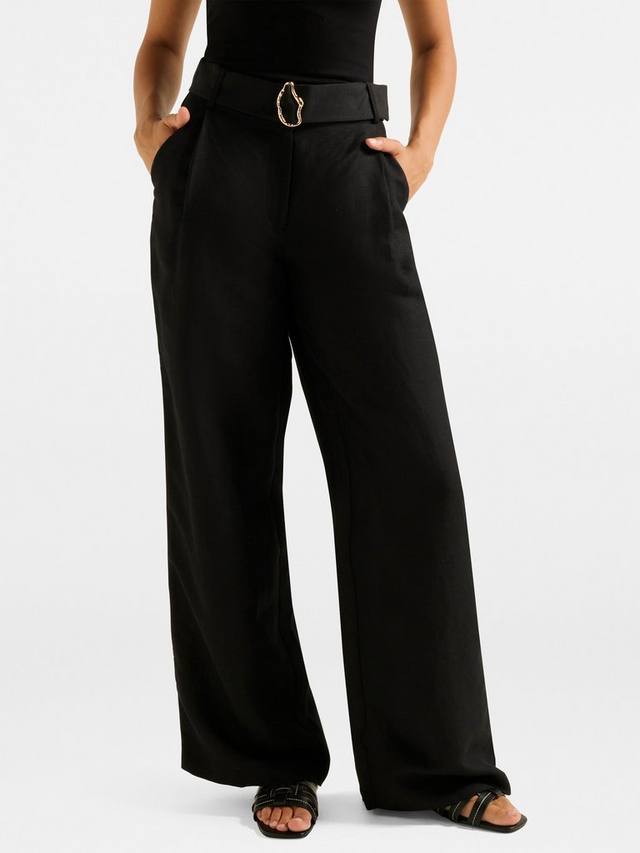 

Брюки Alice с поясом и широкими штанинами Forever New, Black