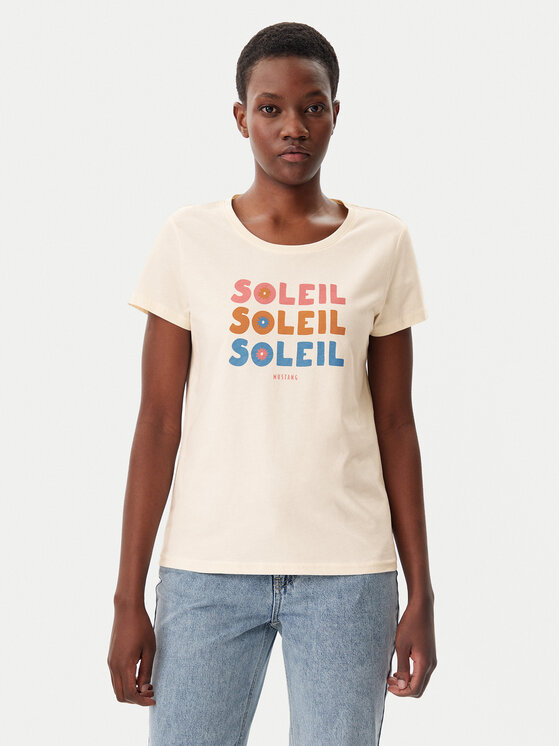 

Футболка обычного кроя Alma 1016148 Mustang, бежевый