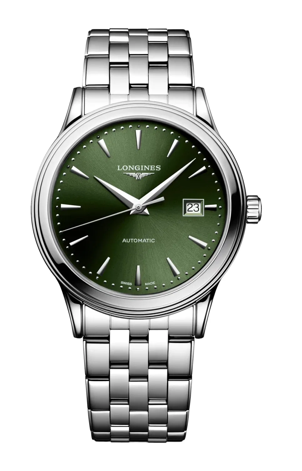 Классическая серия Flagship - L4.984.4.02.6 LONGINES, зеленый
