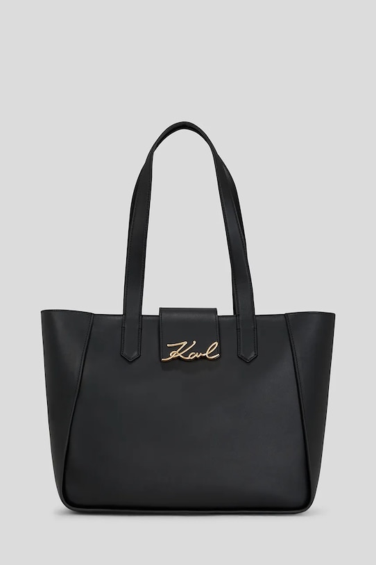

Кожаная сумка Karl Lagerfeld, черный