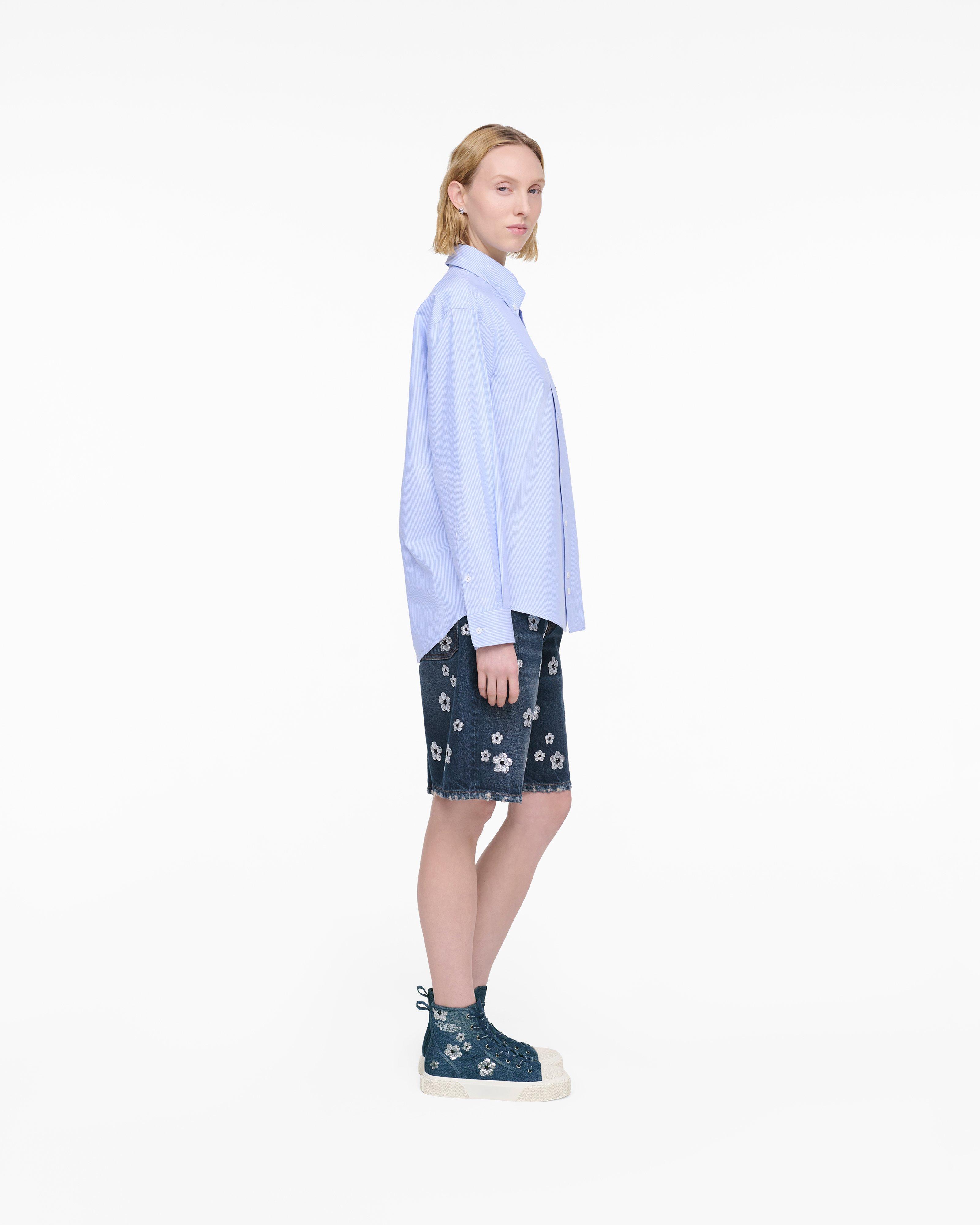 Высокие кроссовки из денима с пайетками Daisy Marc Jacobs, цвет Vintage Indigo — фото 4