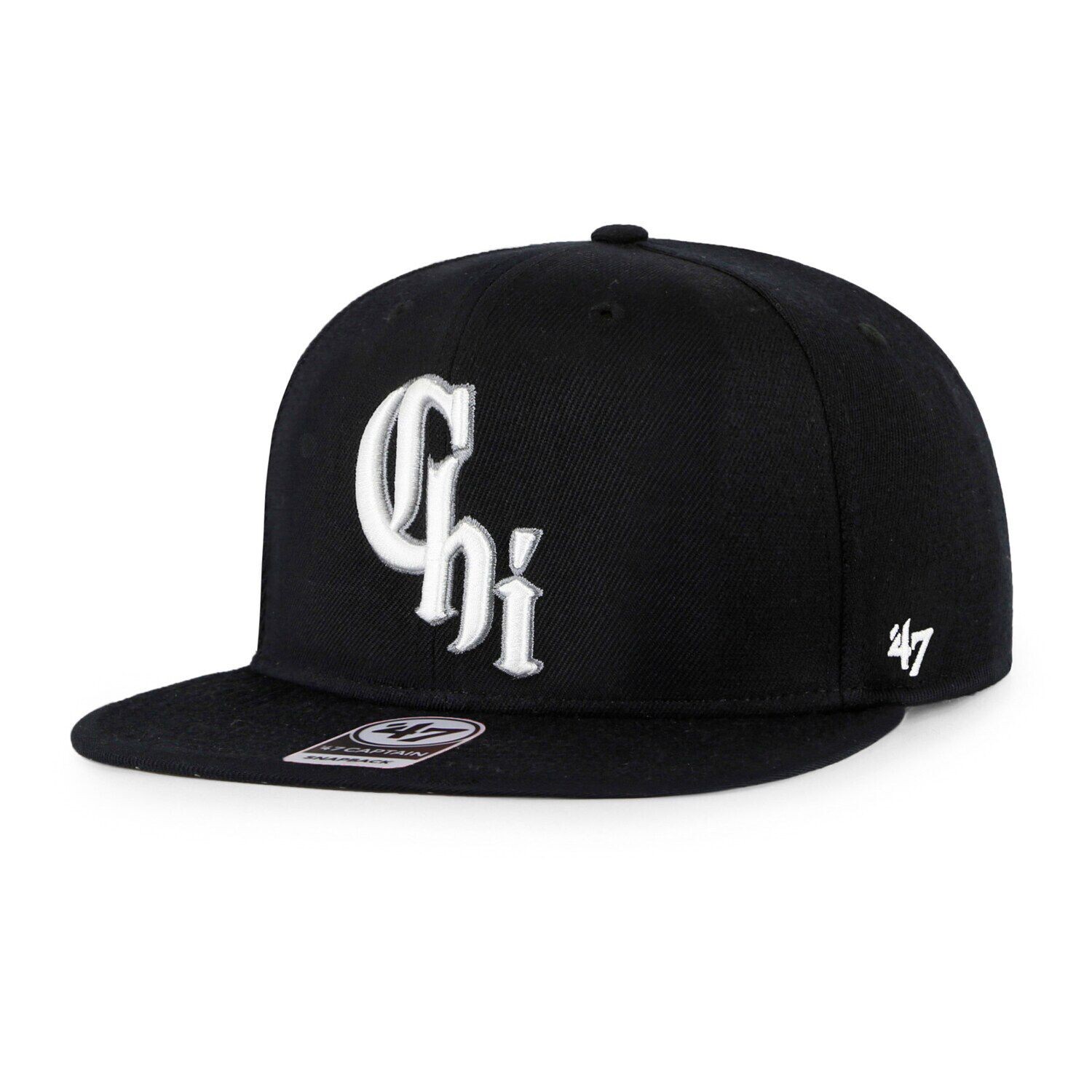 

Мужская черная кепка Chicago White Sox 2021 '47 City Connect Captain Snapback