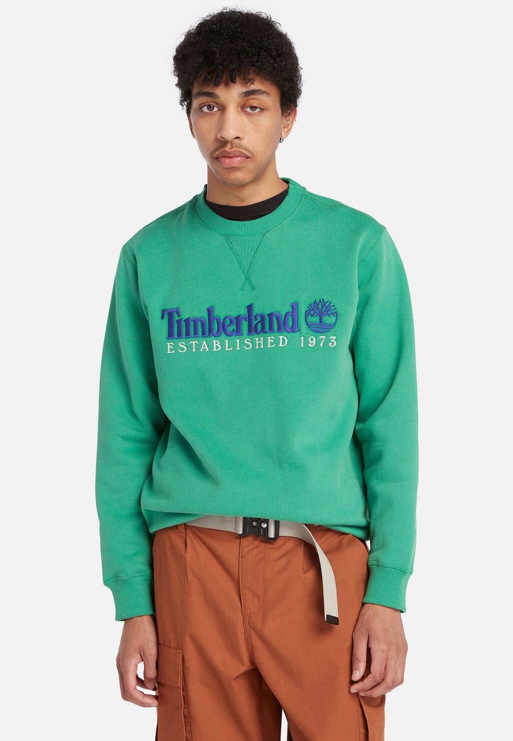 

Толстовка Crew Brush Timberland, цвет celtic green wb
