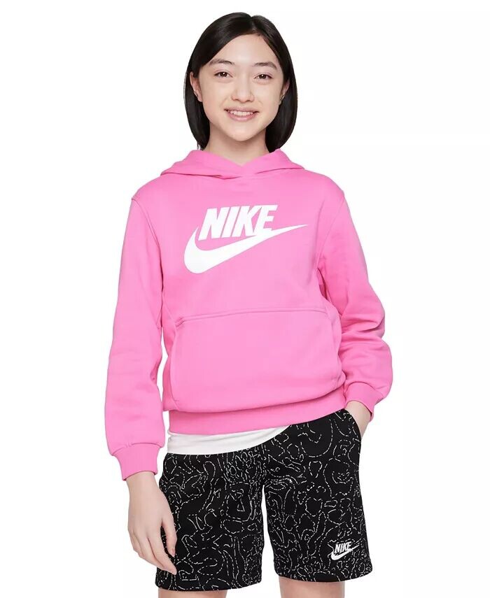 

Флисовая толстовка Club для спортивной одежды для больших детей Nike, зеленый