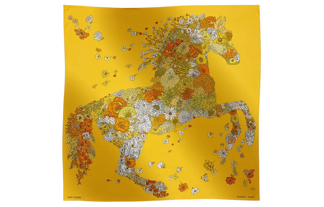 

HERMES Шёлковый шарф Women's Yellow, Yellow