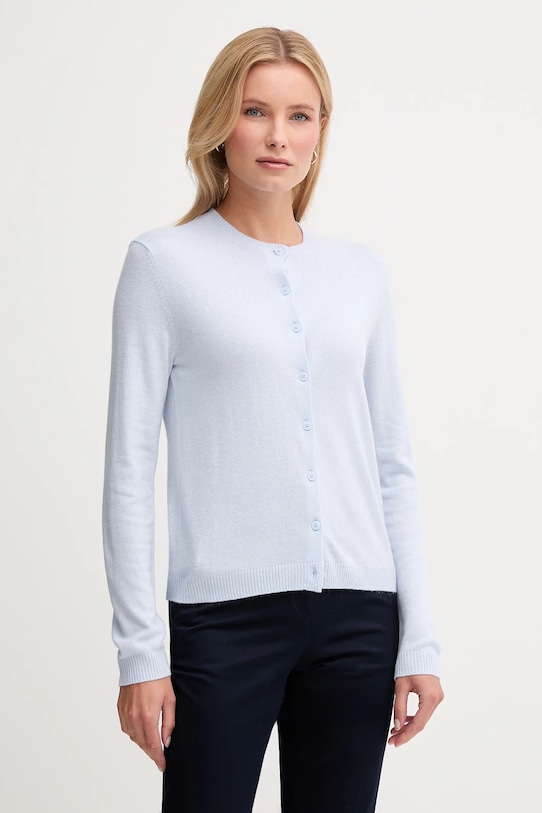 

Кардиган с шерстью United Colors Of Benetton, синий