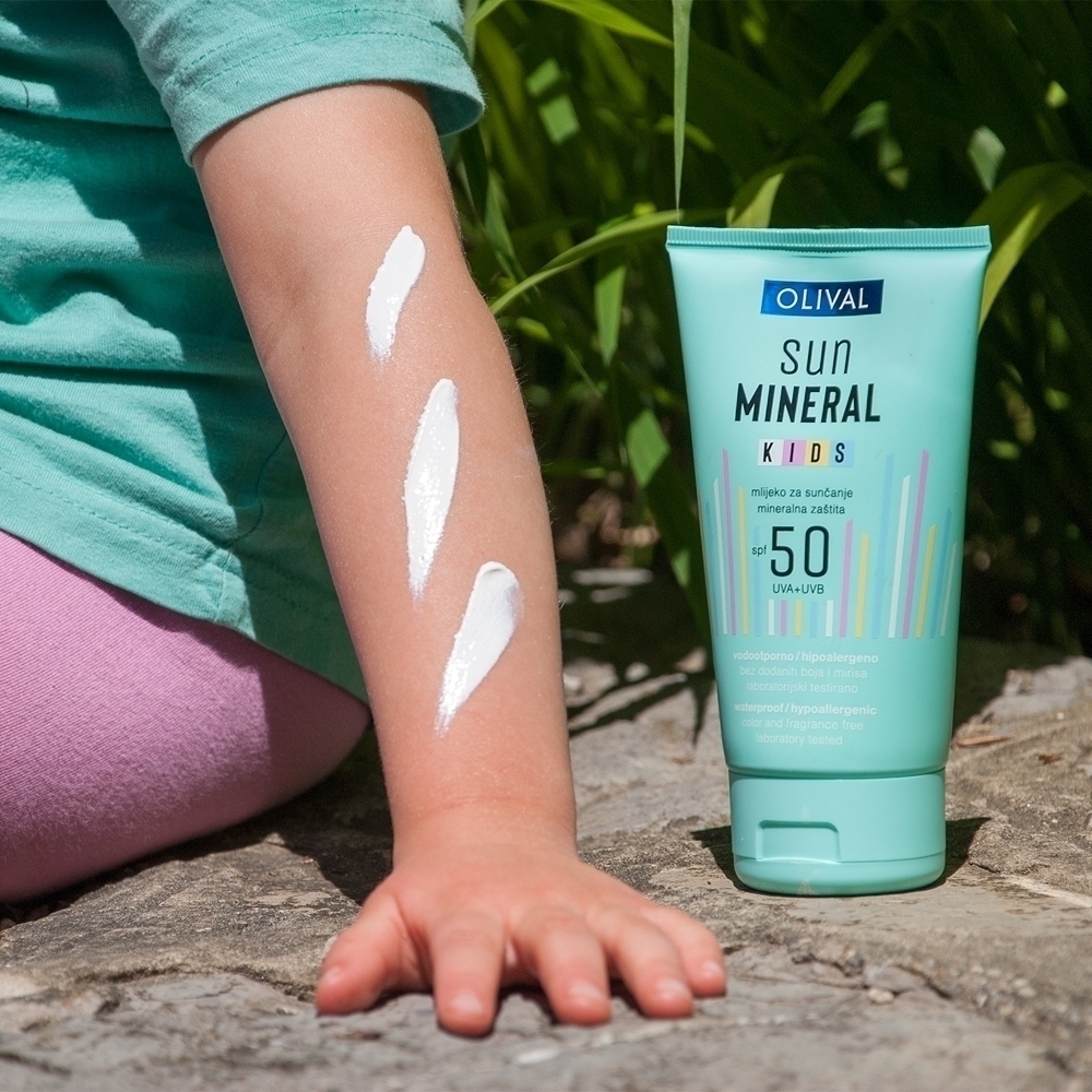 Детский лосьон для загара Sun Mineral SPF 50 Olival, vaikams 150 мл — фото 2