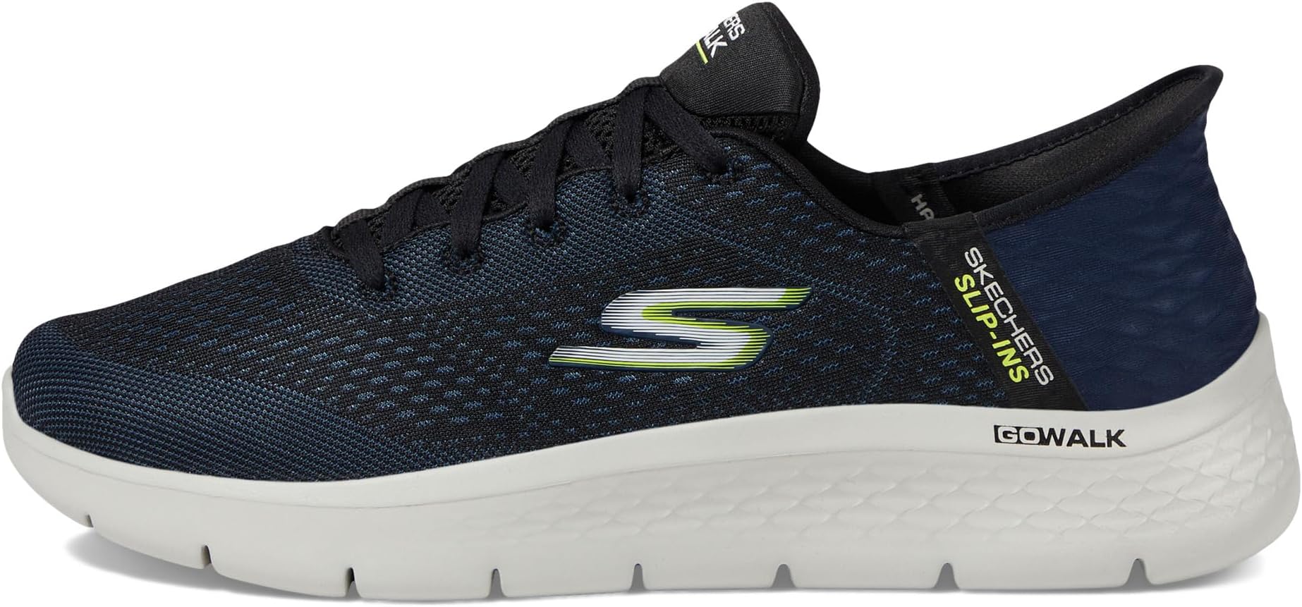 Кроссовки SKECHERS Performance Go Walk Flex - New World Hands Free Slip-Ins, цвет Navy/Lime — фото 4