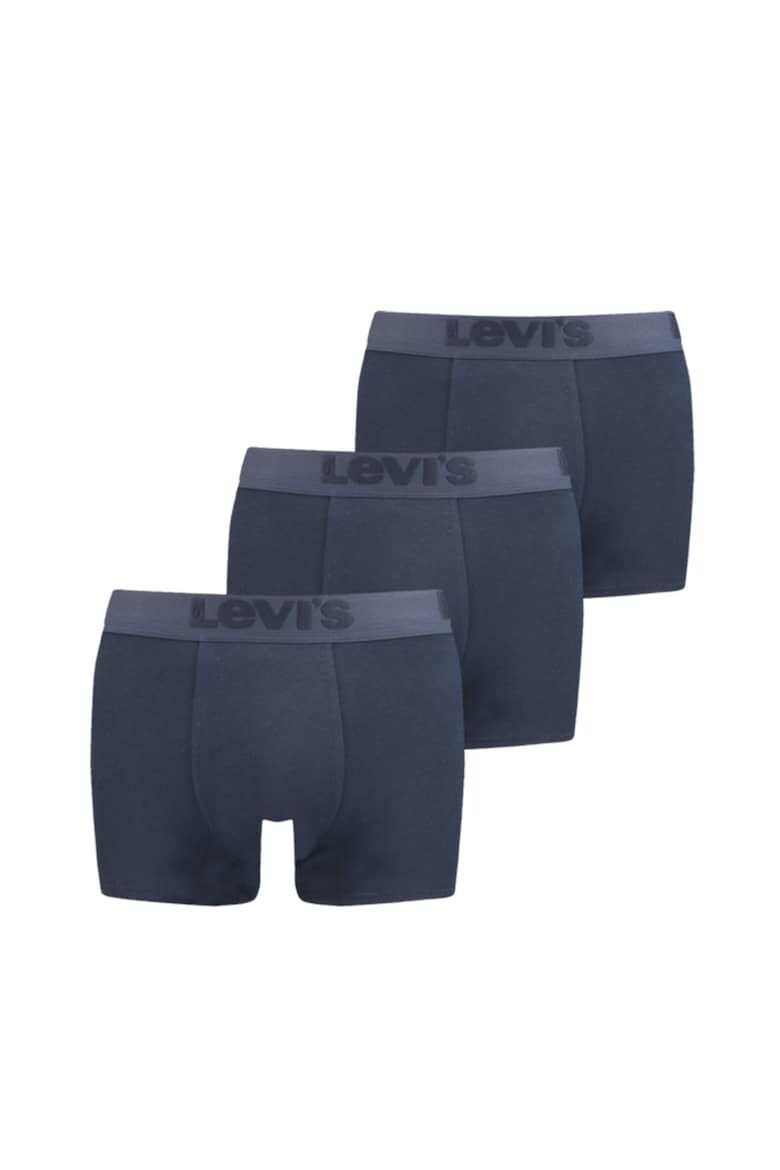 

Боксеры с логотипом на поясе - 3 пары Levi'S, синий