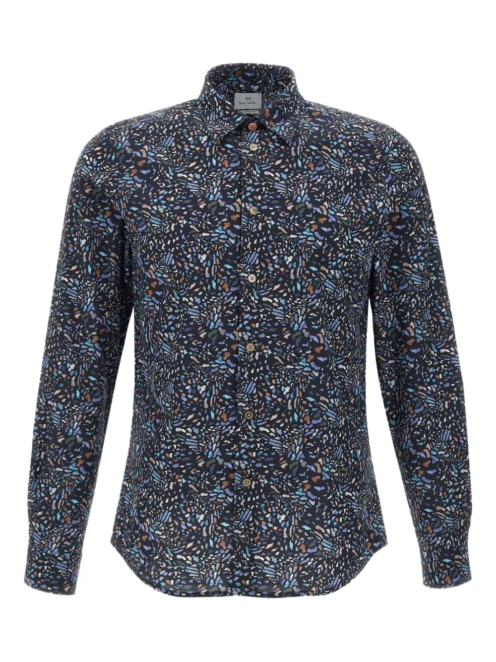 

Рубашка с абстрактным принтом PS Paul Smith, черный