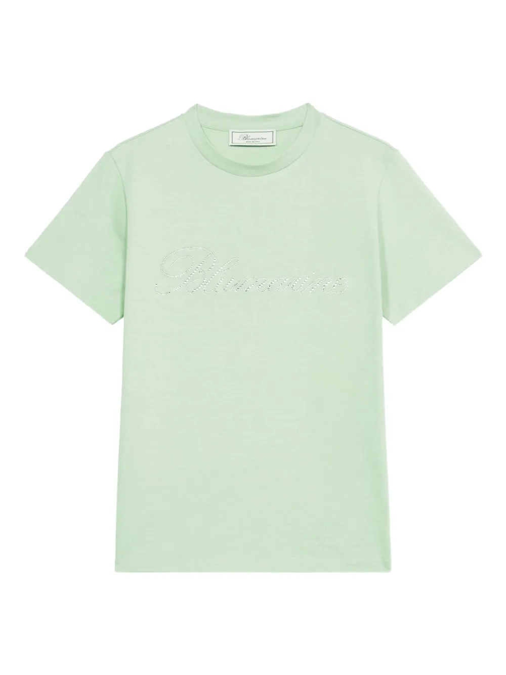 

Футболка, украшенная кристаллами BLUMARINE, зеленый