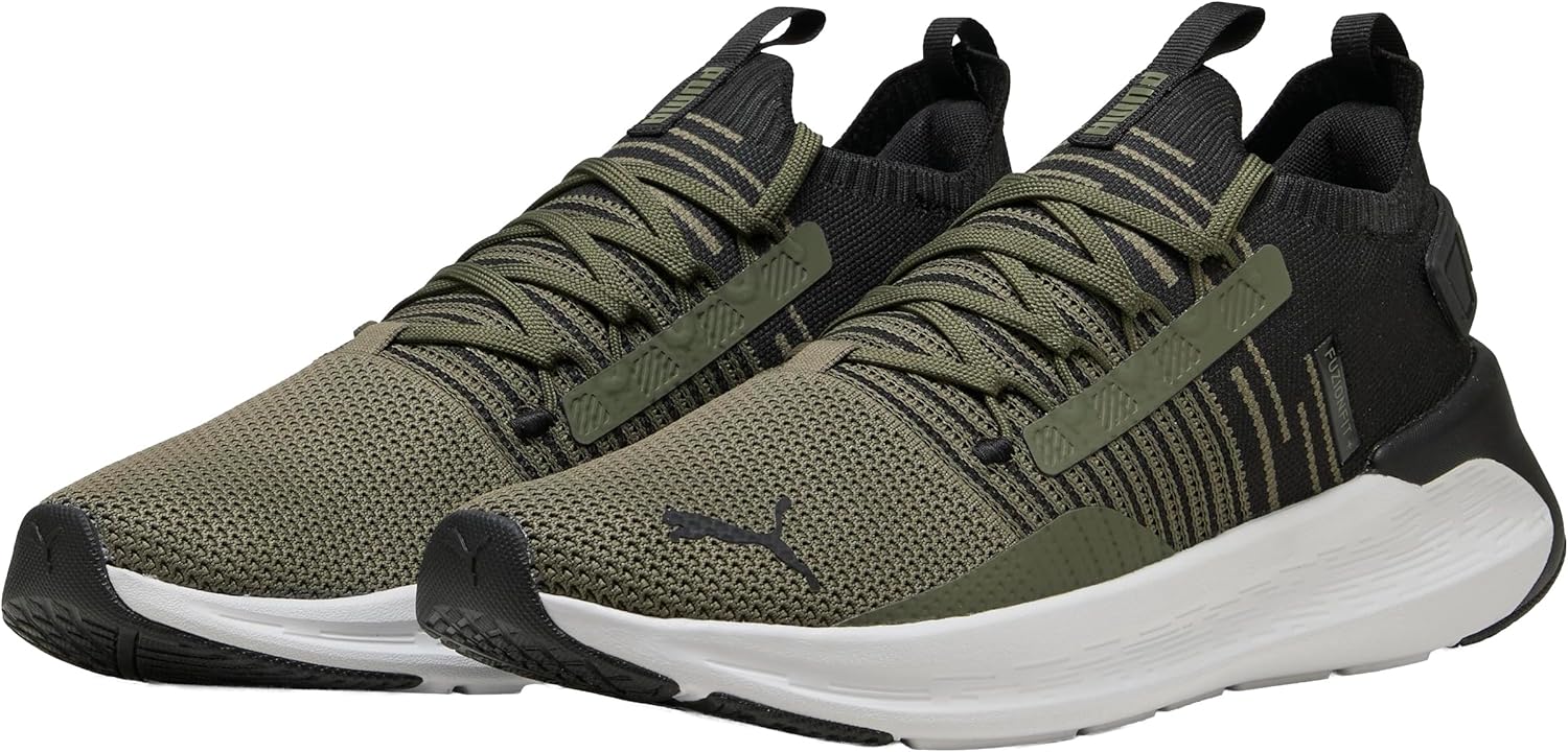 Мужские беговые кроссовки Puma Softride Symmetry Fuzion, черный/серый — фото 3