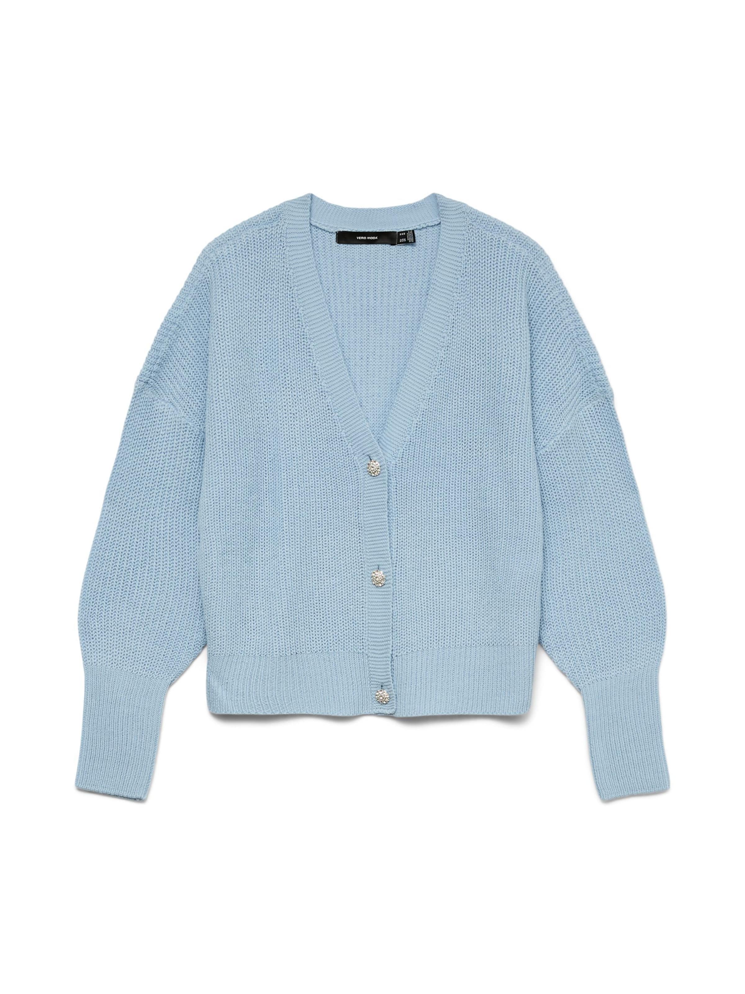 

VERO MODA Вязаный кардиган светло-голубого цвета