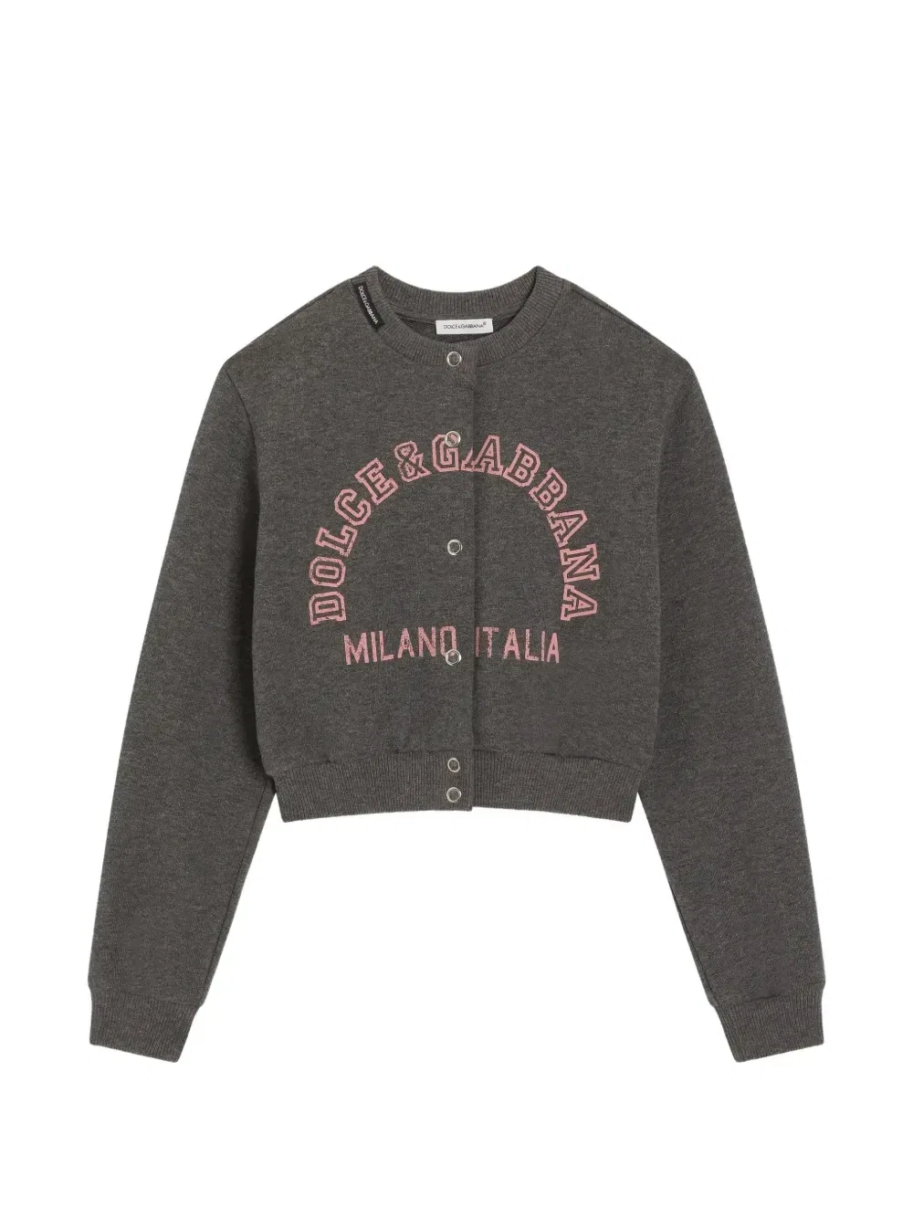 Кардиган с логотипом Dolce & Gabbana Kids, серый