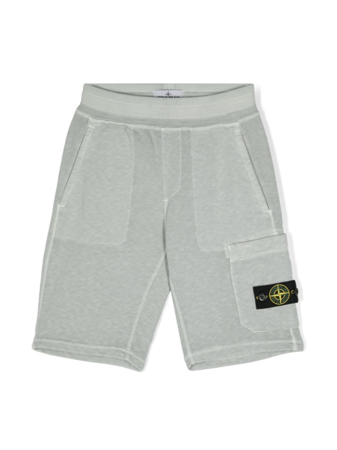 

Stone Island Junior спортивные шорты с нашивкой Compass, серый