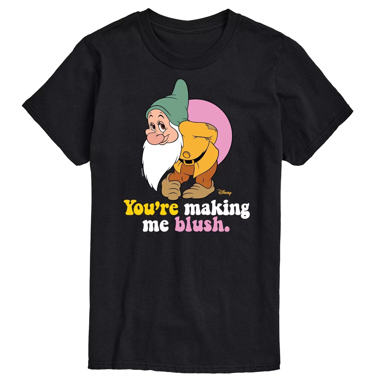 

Футболка Princess Big & Tall Making Me Blush с рисунком Disney, черный