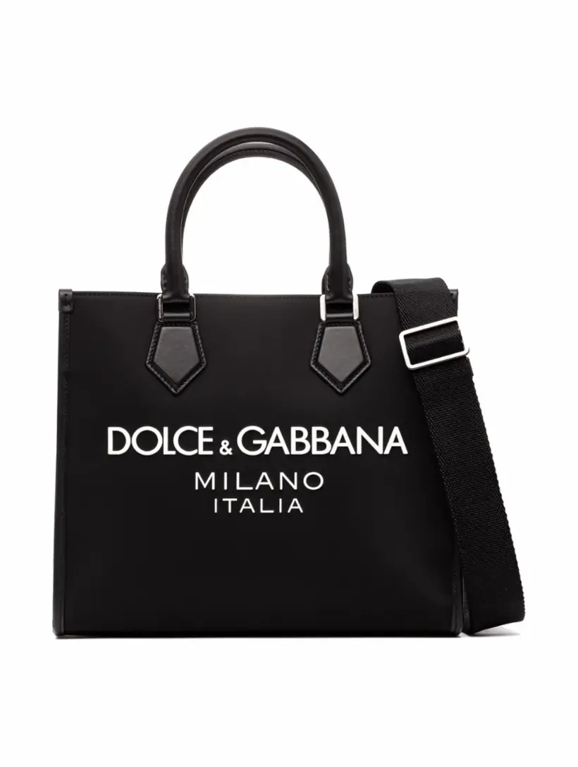

Сумка-тоут с логотипом Dolce&Gabbana, черный