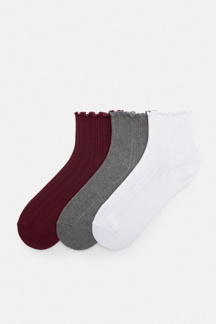 

Упаковка из 3 пар носков Pull And Bear, белый