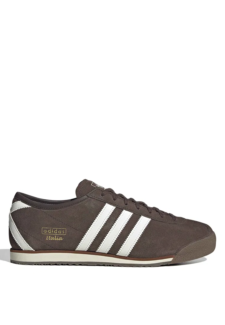Кроссовки мужские спортивные Italia 70s Adidas, белый/коричневый