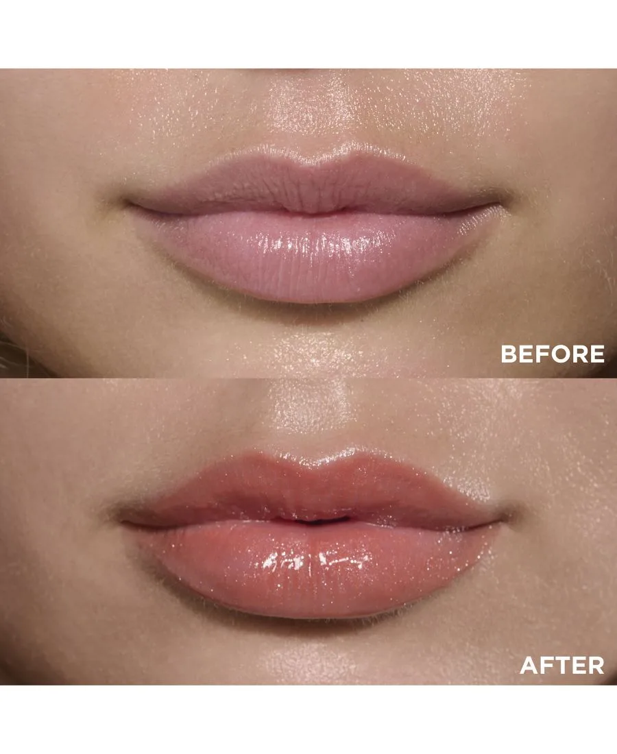 Лимитированная серия масла для губ Lip Comfort Oil из коллекции Canyon Kiss Clarins, 27 Fleeting Dew (Shimmery Peachy Nude) — фото 4
