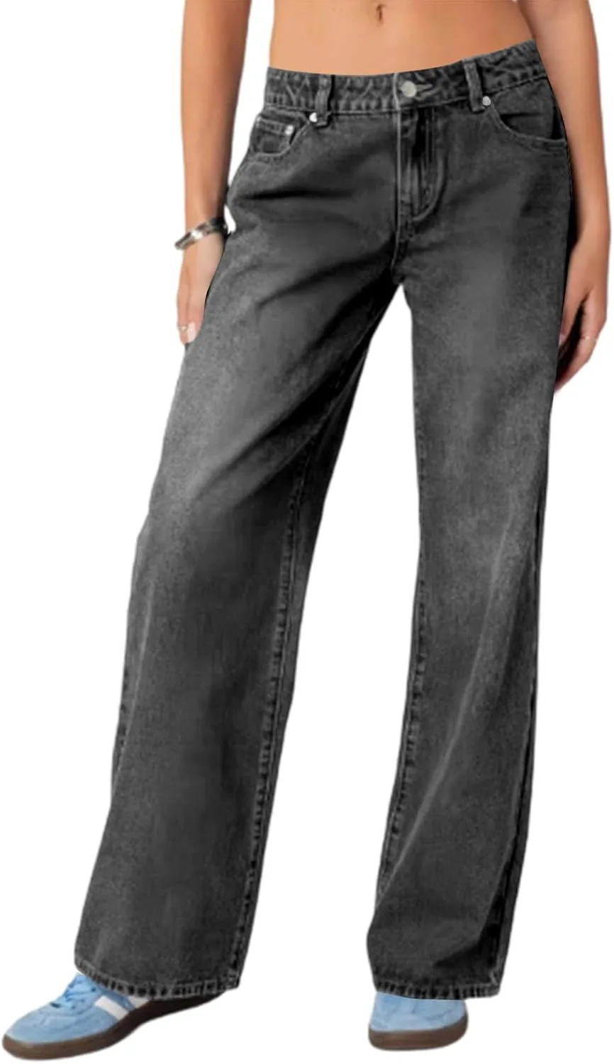 

Женские джинсы high waisted straight leg с эффектом stretch