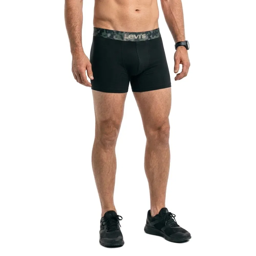 Мужские боксеры хлопковые Levi's, Black