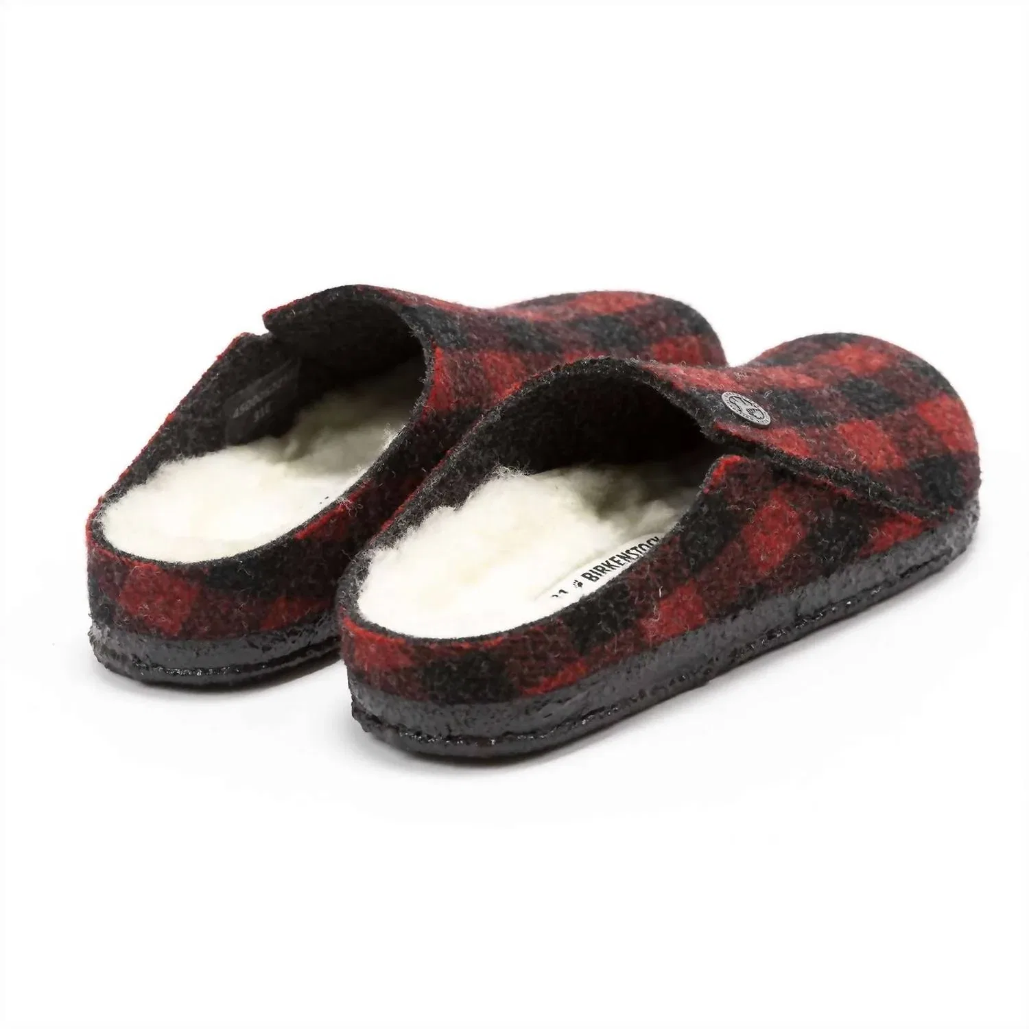 Детские тапочки-клоги без рукавов Zermatt Rivet Kids Comfort Birkenstock, Plaid Red — фото 4