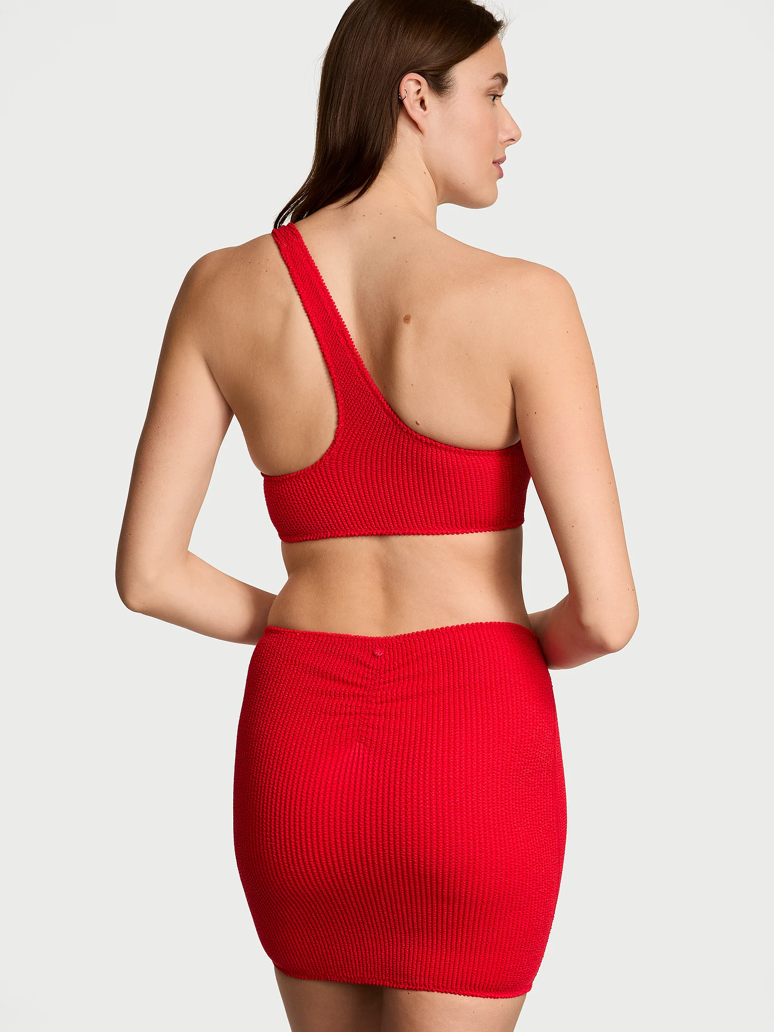 Юбка Victoria's Secret Swim Crinkle Swim Cover-Up, красный — фото 3