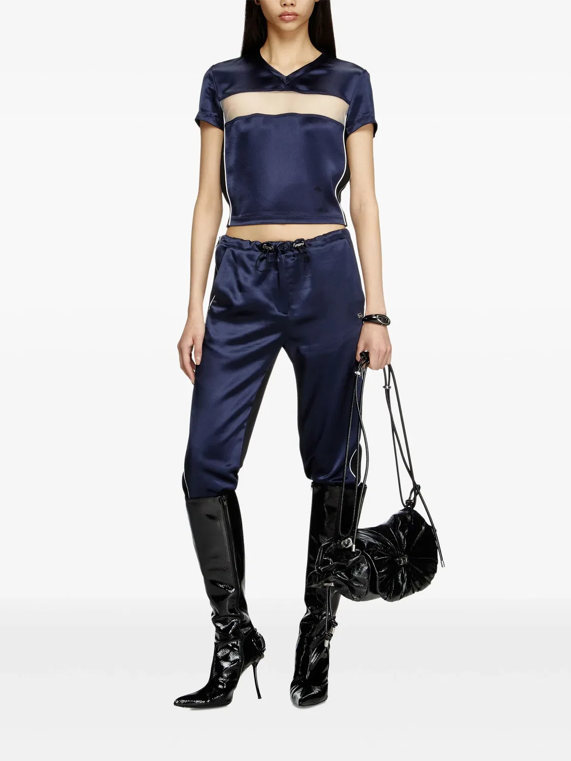 Diesel Футболка T-race голубая — фото 3