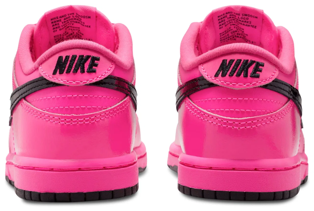 Кеды для девочек Dunk Low SE Nike, цвет Pink Blast/Black — фото 3