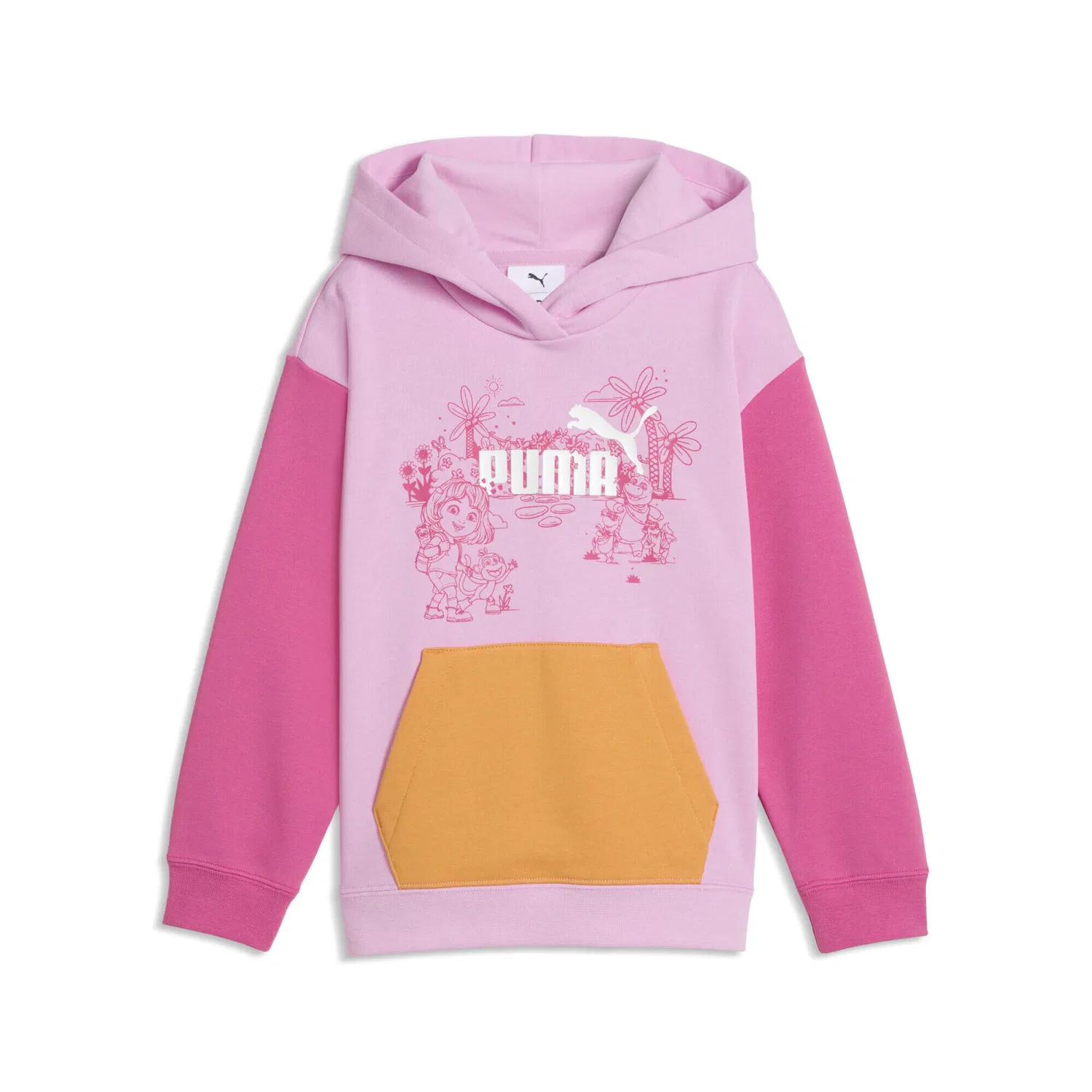 Детское худи для девочек с принтом PUMA x DORA THE EXPLORER, Puma, Malvenfarben