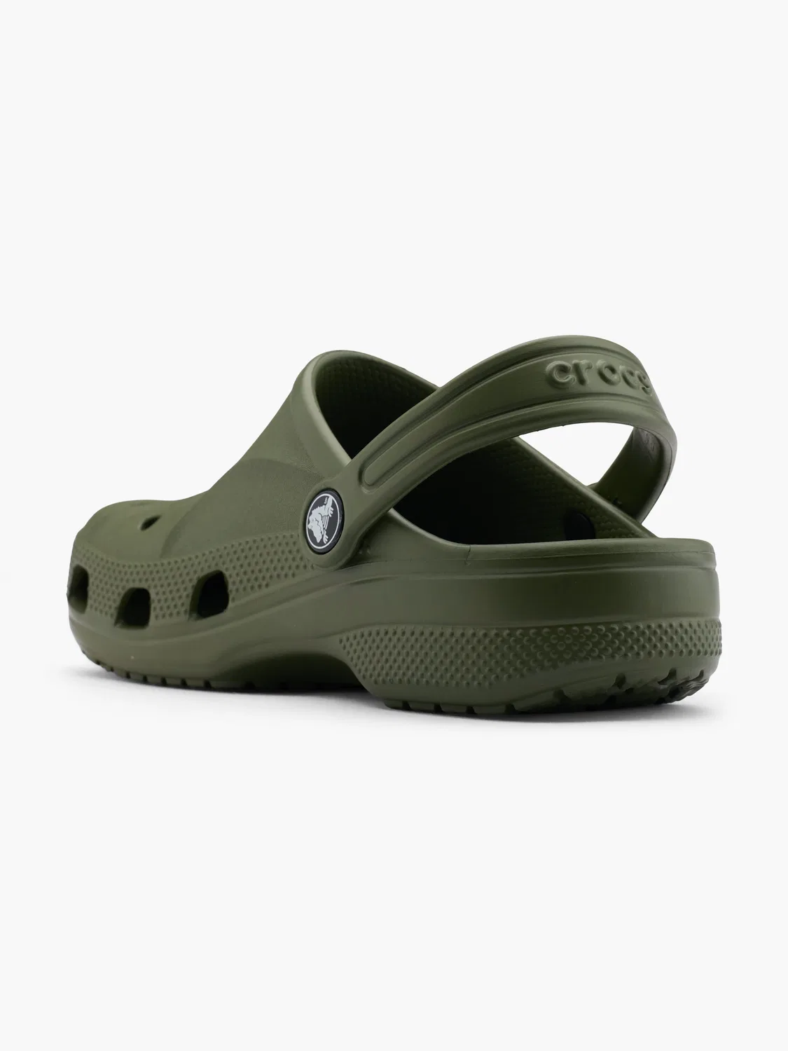 Детские сабо с ремешком Crocs, темно-зеленый — фото 3