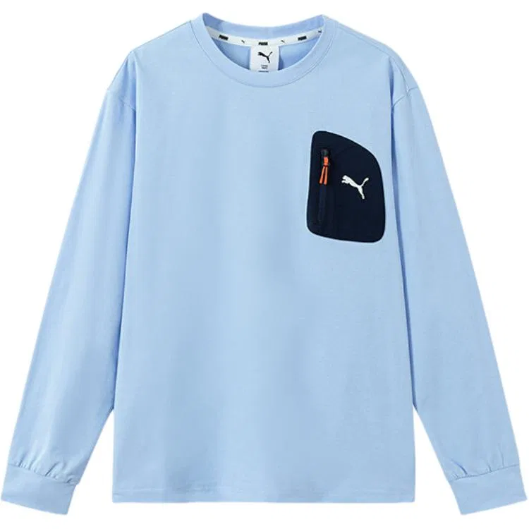 Детская футболка быстросохнущая с круглым вырезом PUMA, Lake Blue 80401
