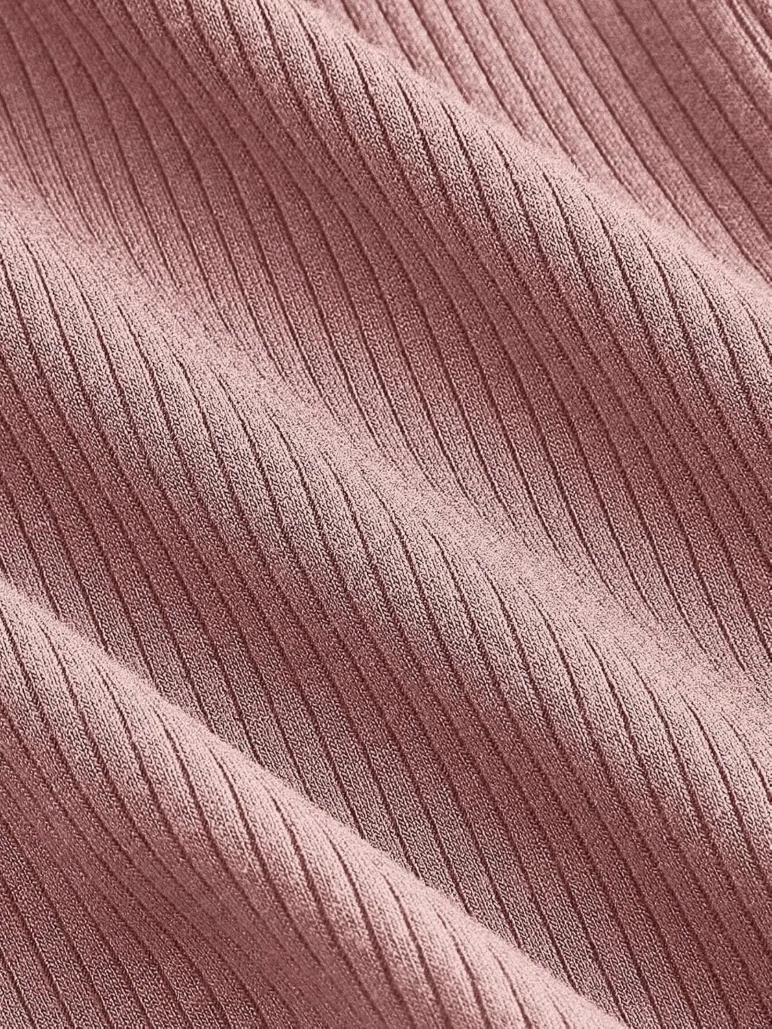 Женское повседневное платье миди с асимметричным вырезом, Dusty Pink — фото 2
