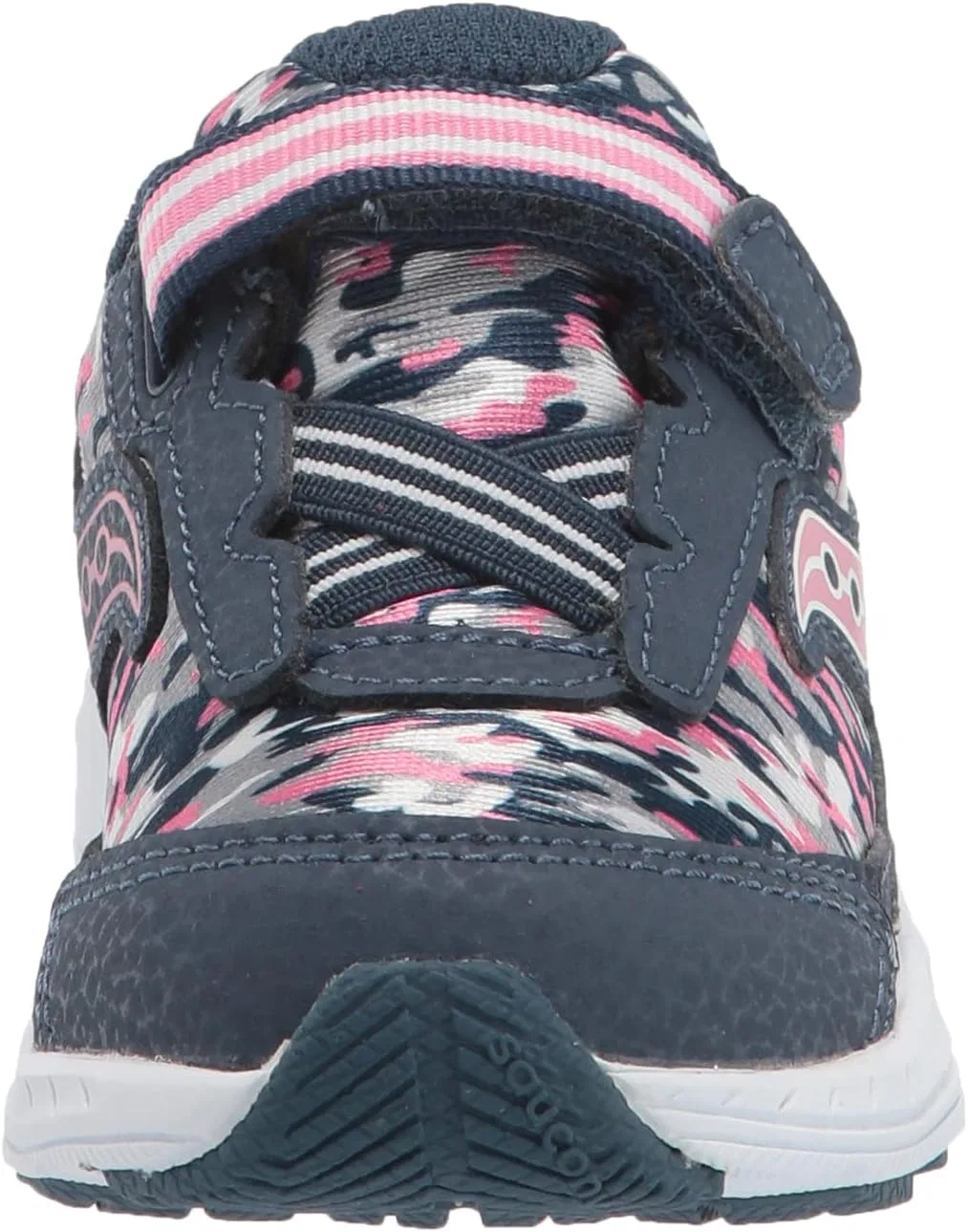 Детские кроссовки для девочек Ride 10 Jr. Saucony, Navy/Pink Camo — фото 2