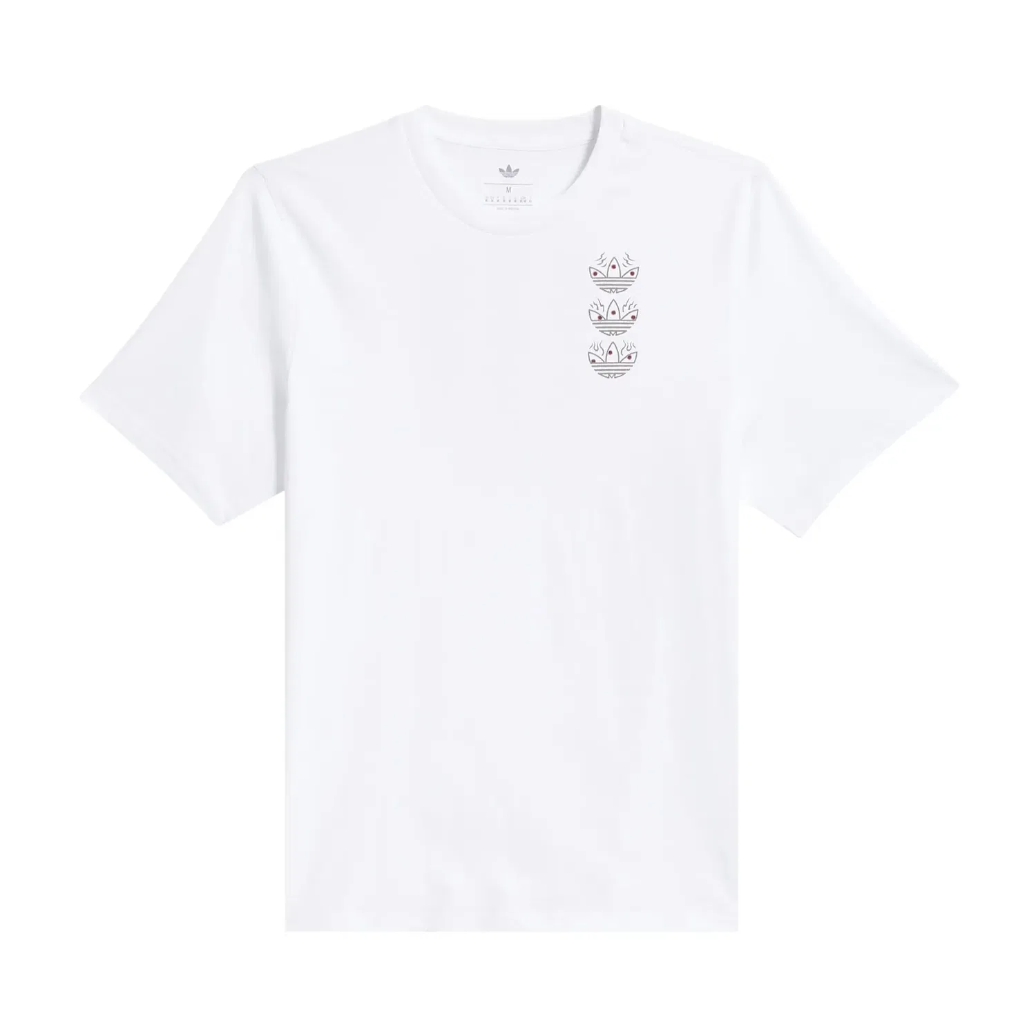 Футболка с принтом Adidas Skateboarding x Temple Of Curb Tee adidas, White/Multicolor