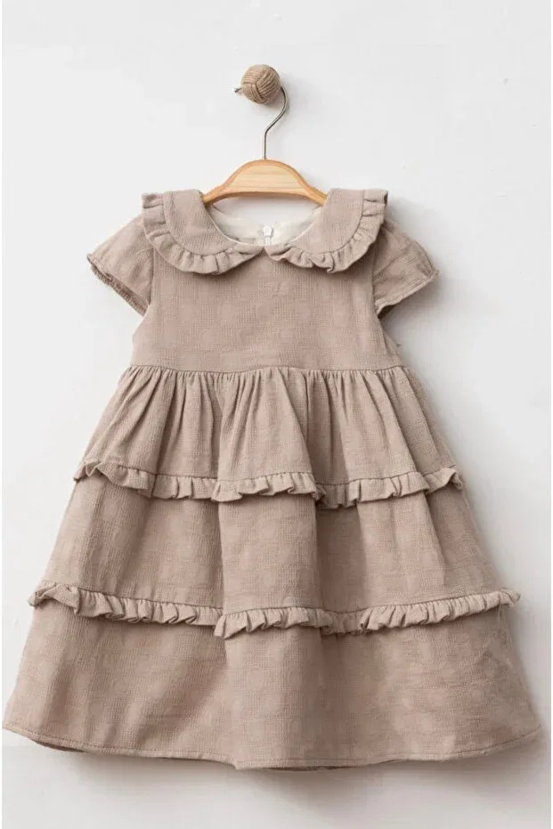 Детское платье для девочек с оборками Baby Corner, Brown