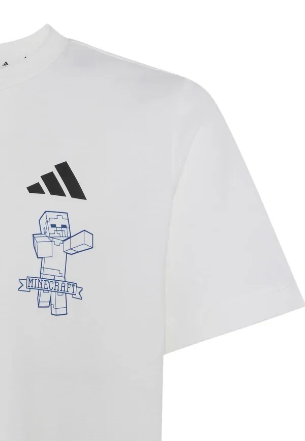 Футболка с принтом J Minecraft 2 Adidas Performance, белый — фото 3