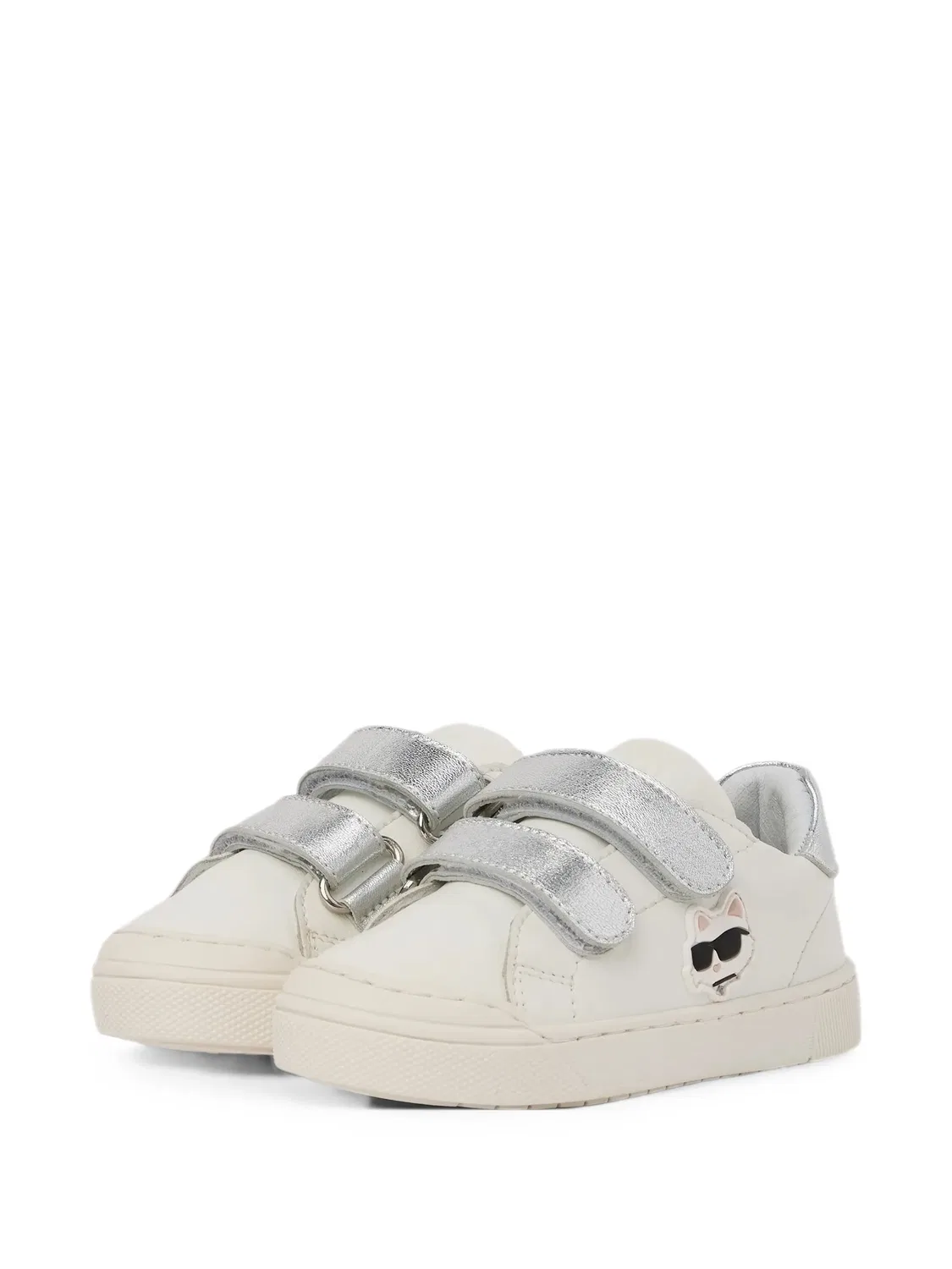 Кеды на липучках Karl Lagerfeld Kids, белый