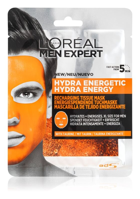 

Увлажняющая тканевая маска для мужчин L’Oréal Paris Men Expert Hydra Energetic