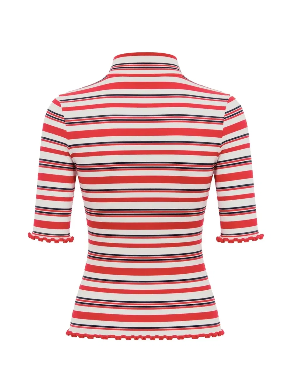 Полосатая ребристая футболка Tommy Hilfiger, красный — фото 2