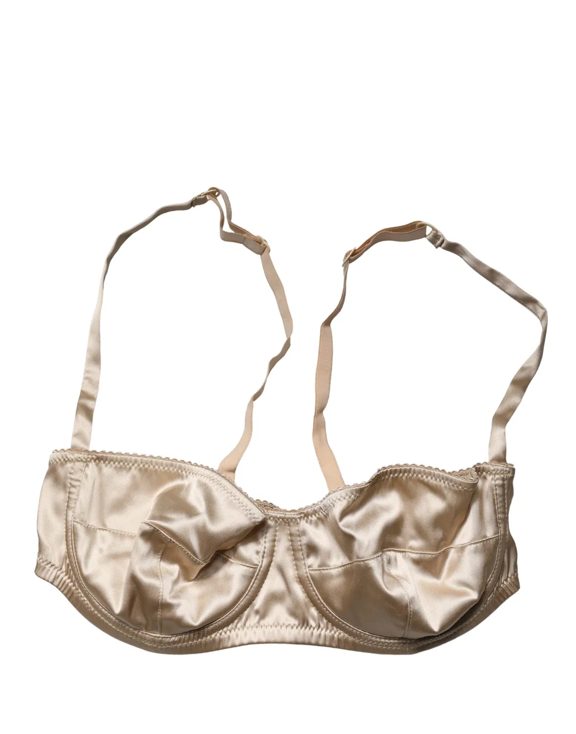 Женское бюстгальтер-балконет с полупоролоновой чашкой Semi-Pad Underwire Balconnet Bra Dolce & Gabbana, Beige — фото 2