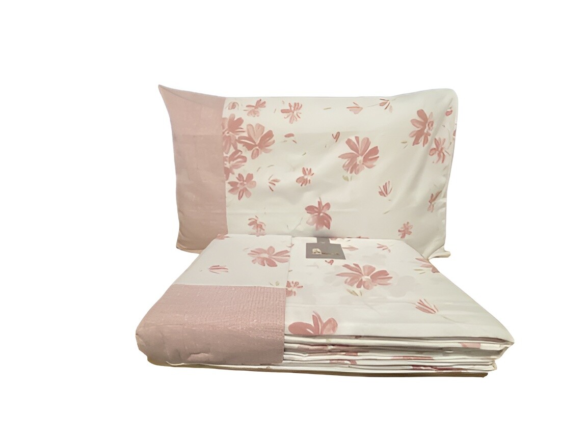 

Комплект постельного белья Casamica Maxi Double 8316 Flannel Marmolada, 4 предмета, розовый