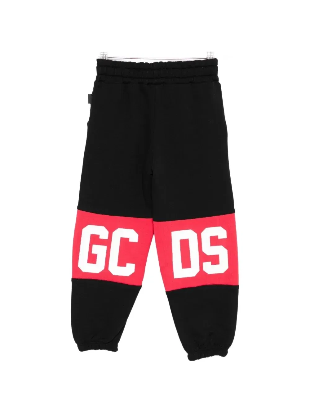 Спортивные штаны в стиле колор-блок с принтом логипа Gcds Kids, черный — фото 2