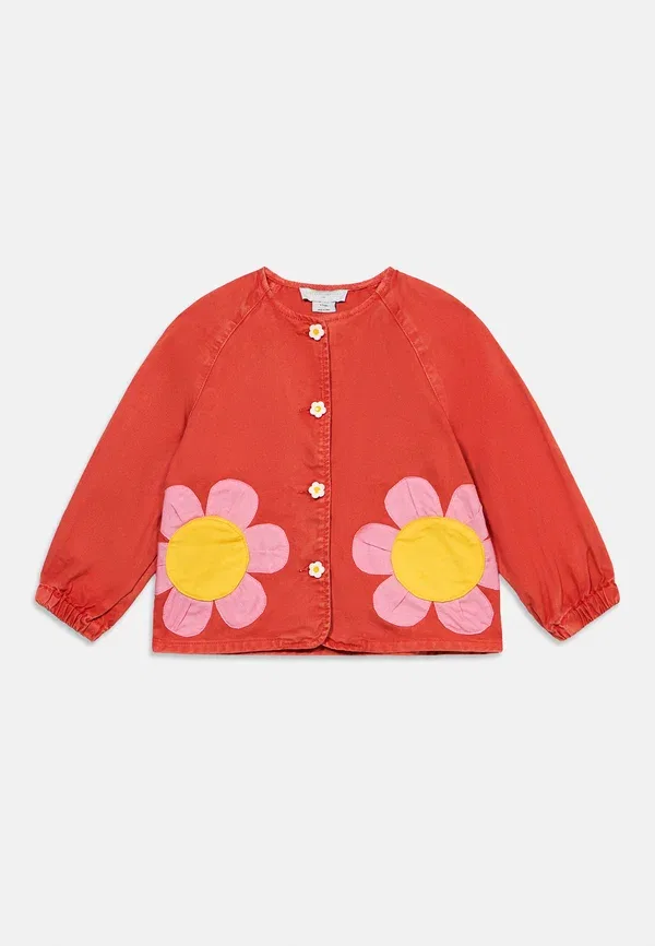 Куртка из хлопка Floral Stella Mccartney Kids, Red, красный — фото 3