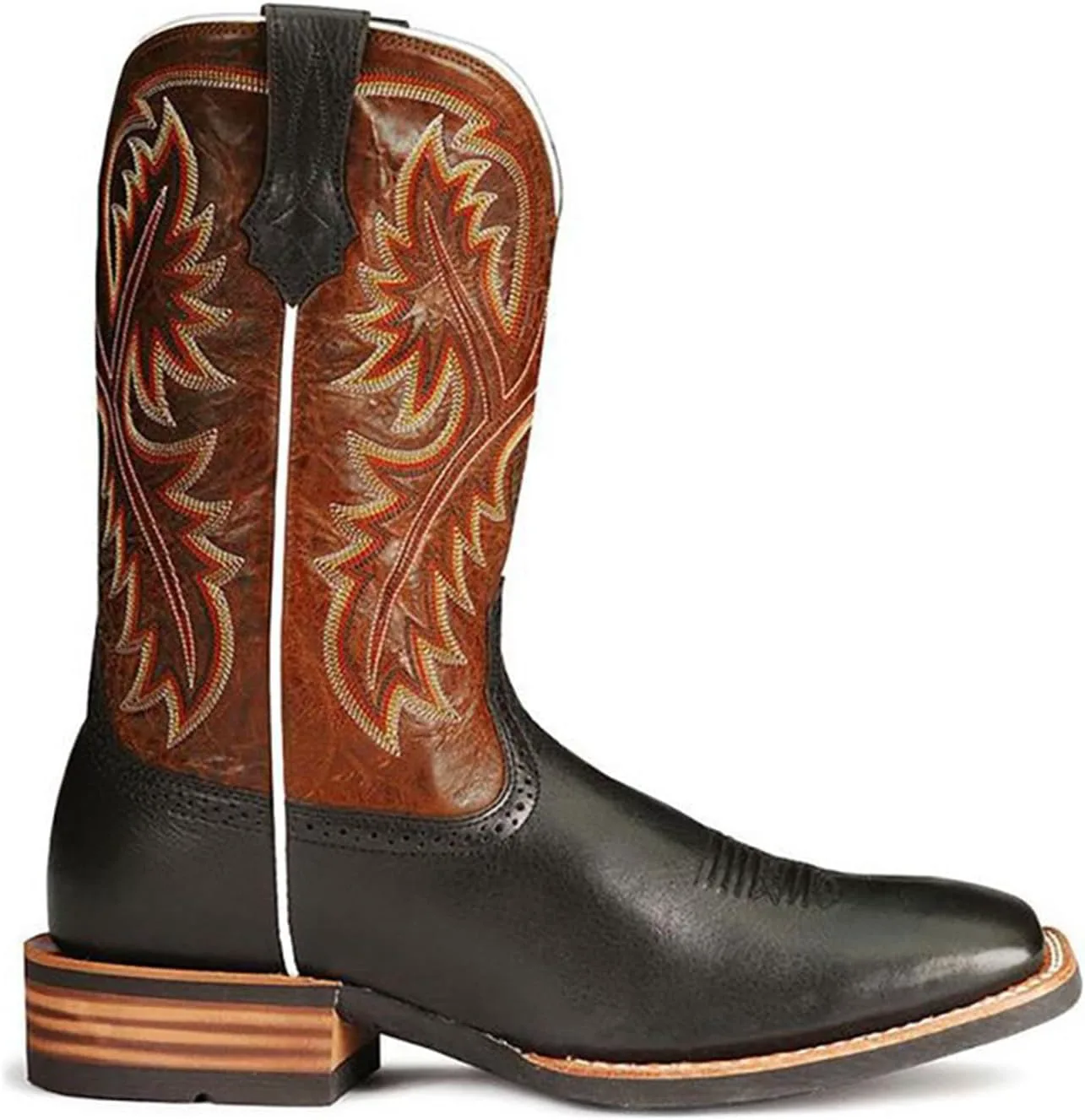 

Мужские и женские ковбойские сапоги DHAEY с массивным каблуком, вышивкой и квадратным носком, ретро-рыцарские сапоги, классические модные сапоги для верховой езды (Цвет: хаки, Размер: 11 женский / 9.5 мужской)