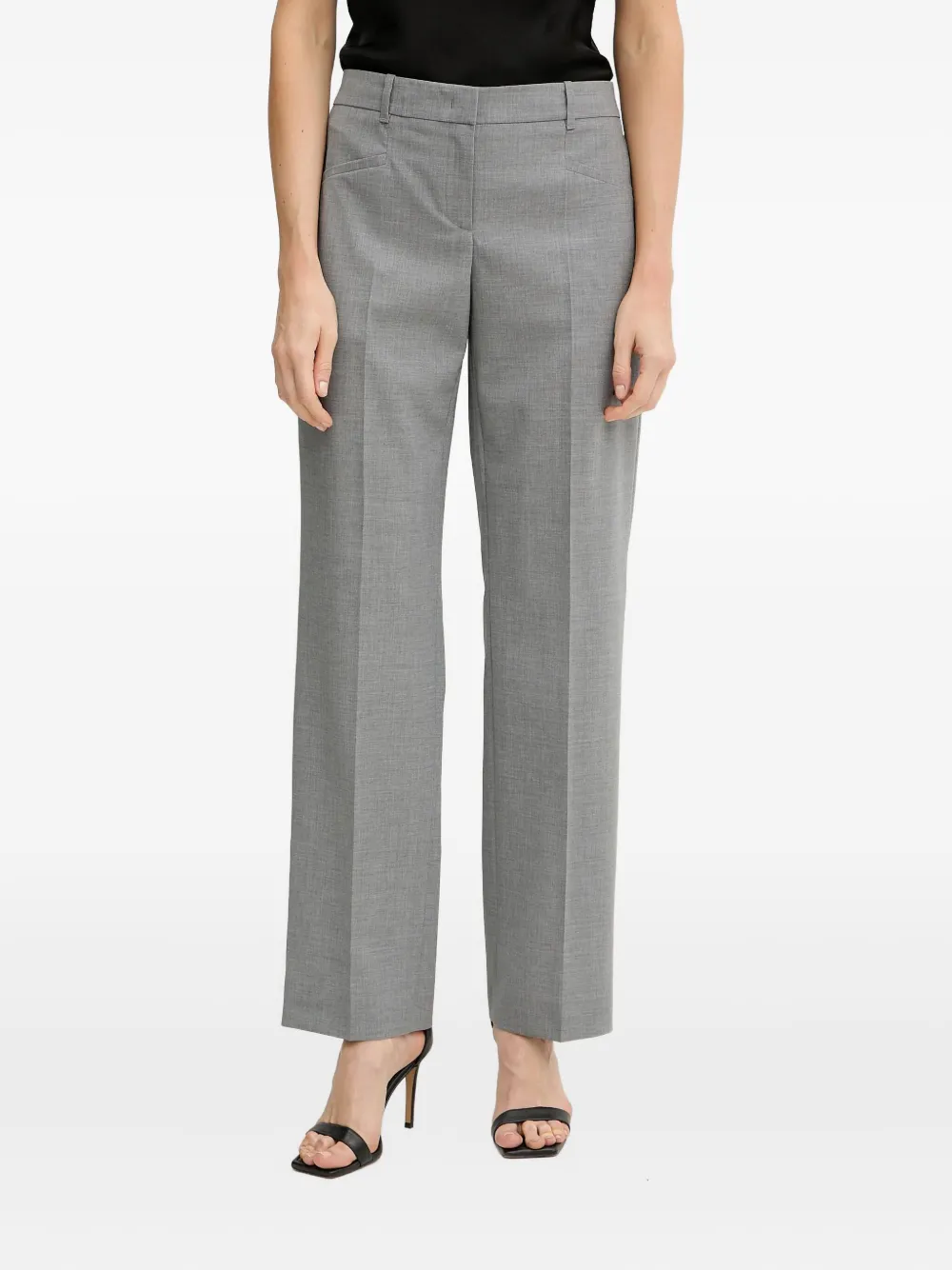 

Брюки со складками BOSS, серый